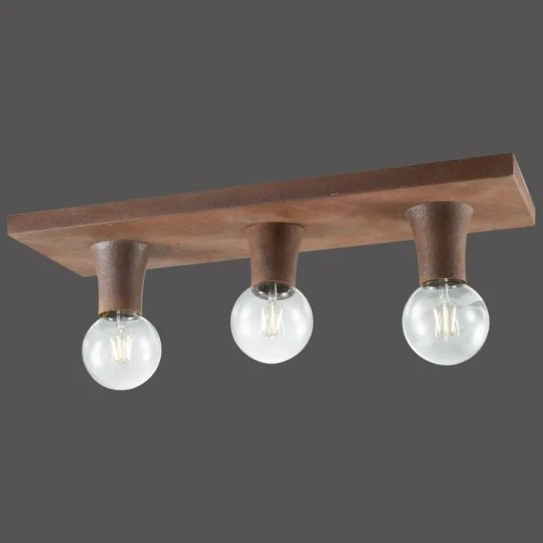 Plafonnier Leuchten Direkt TURN ME Rouille, 3 lumières