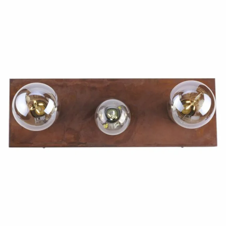 Plafonnier Leuchten Direkt TURN ME Rouille, 3 lumières