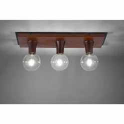 Plafonnier Leuchten Direkt TURN ME Rouille, 3 lumières