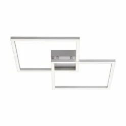 Plafonnier Leuchten Direkt Ls-MAXI LED Acier inoxydable, 2 lumières, Télécommandes, Changeur de couleurs