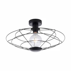 Plafonnier Leuchten Direkt PORTO Noir, 1 lumière