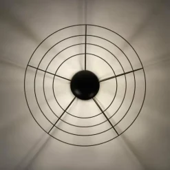 Plafonnier Leuchten Direkt PORTO Noir, 1 lumière