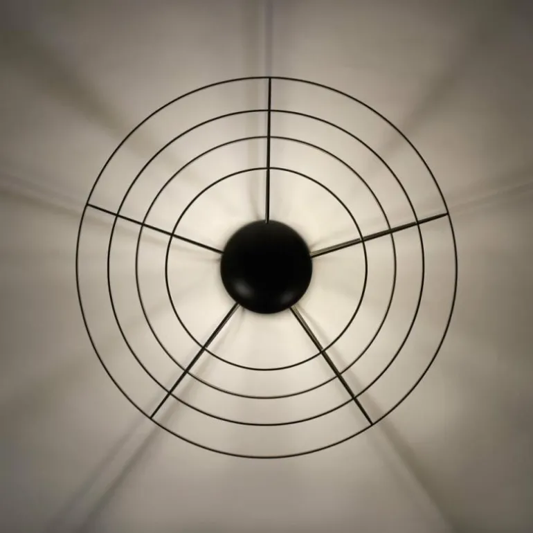 Plafonnier Leuchten Direkt PORTO Noir, 1 lumière