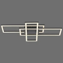 Plafonnier Leuchten Direkt IVEN LED Noir, 1 lumière