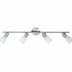 Plafonnier Leuchten Direkt JULIA Acier inoxydable, 4 lumières