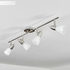 Plafonnier Leuchten Direkt JULIA Acier inoxydable, 4 lumières