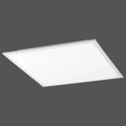 Plafonnier Leuchten-Direkt FLAT LED Blanc, 1 lumière, Télécommandes