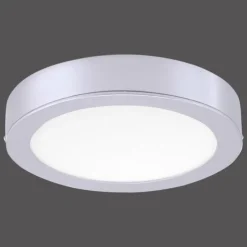Plafonnier Leuchten-Direkt OSKAR LED Argenté, 1 lumière