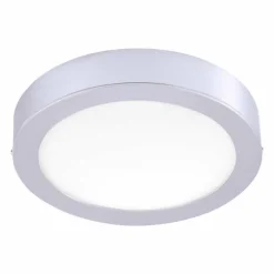 Plafonnier Leuchten-Direkt OSKAR LED Argenté, 1 lumière