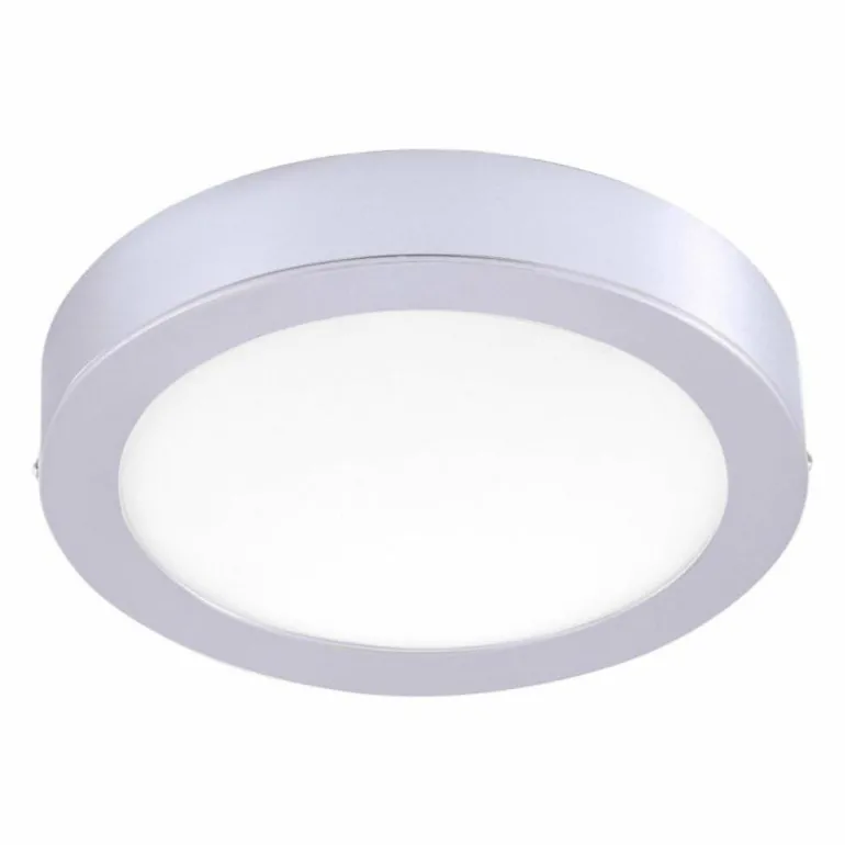 Plafonnier Leuchten-Direkt OSKAR LED Argenté, 1 lumière