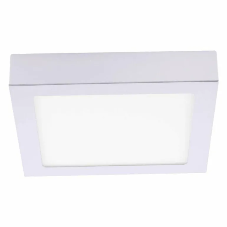 Plafonnier Leuchten-Direkt OSKAR LED Argenté, 1 lumière