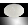 Plafonnier Leuchten-Direkt SKYLER LED Acier brossé, Blanc, 1 lumière, Télécommandes, Changeur de couleurs
