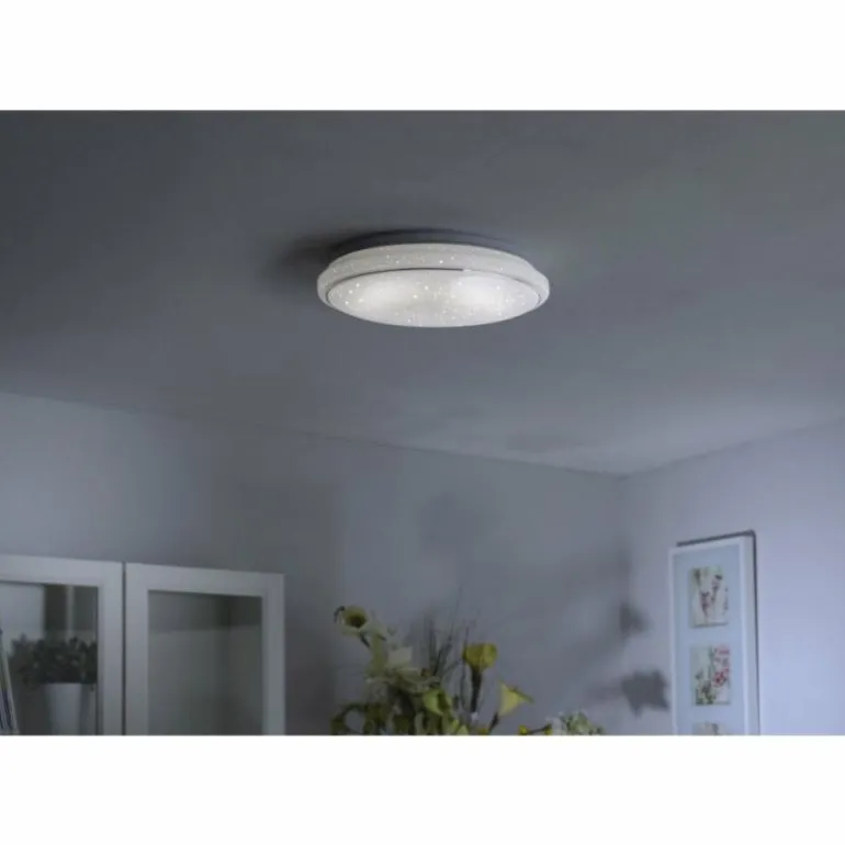 Plafonnier Leuchten-Direkt JUPITER LED Blanc, 1 lumière