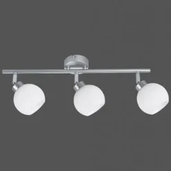 Plafonnier Leuchten-Direkt LOTTA Argenté, 3 lumières