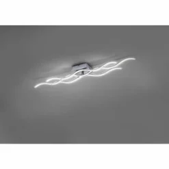 Plafonnier Leuchten-Direkt Wave LED Nickel mat, 1 lumière