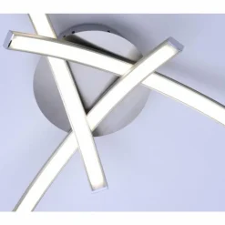 Plafonnier Leuchten-Direkt VALERIE LED Acier inoxydable, 3 lumières