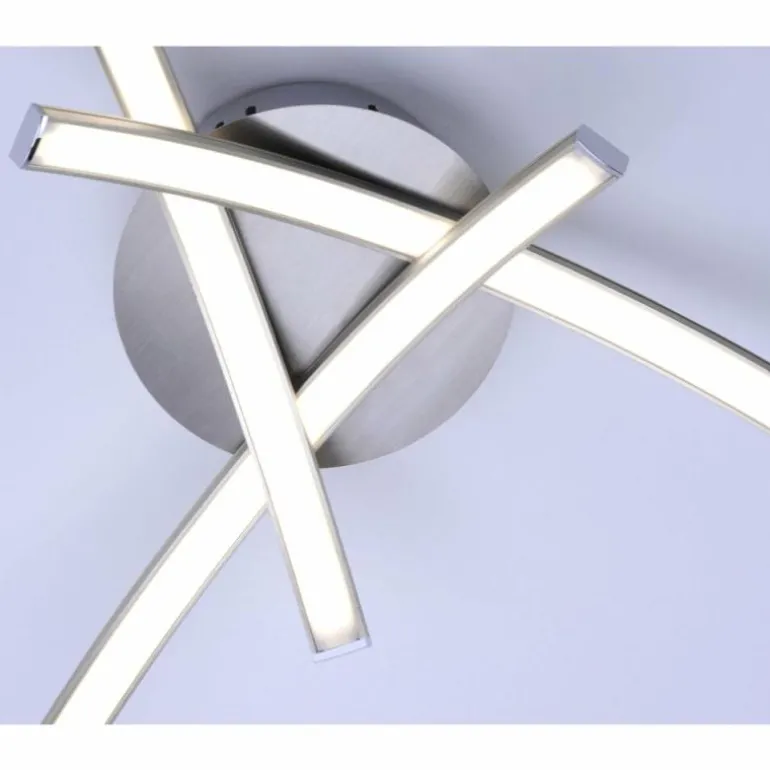 Plafonnier Leuchten-Direkt VALERIE LED Acier inoxydable, 3 lumières