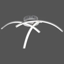 Plafonnier Leuchten-Direkt VALERIE LED Acier inoxydable, 3 lumières