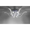 Plafonnier Leuchten-Direkt VALERIE LED Chrome, 6 lumières