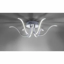 Plafonnier Leuchten-Direkt VALERIE LED Chrome, 6 lumières