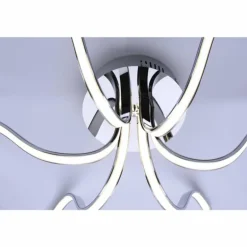 Plafonnier Leuchten-Direkt VALERIE LED Chrome, 6 lumières
