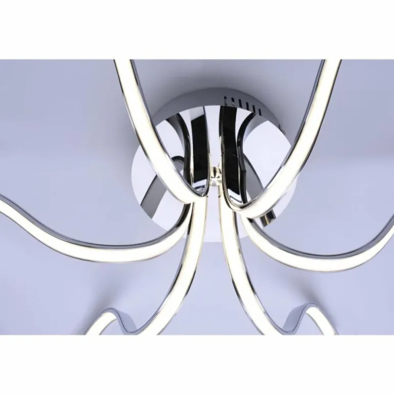 Plafonnier Leuchten-Direkt VALERIE LED Chrome, 6 lumières