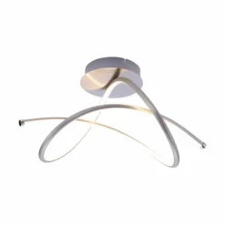 Plafonnier Leuchten-Direkt VIOLETTA LED Acier inoxydable, 1 lumière