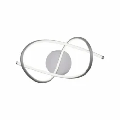 Plafonnier Leuchten-Direkt VIOLETTA LED Acier inoxydable, 1 lumière