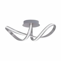 Plafonnier Leuchten-Direkt Ls-MELINDA LED Acier inoxydable, 1 lumière, Télécommandes, Changeur de couleurs