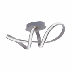 Plafonnier Leuchten-Direkt Ls-MELINDA LED Acier inoxydable, 1 lumière, Télécommandes, Changeur de couleurs