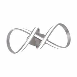 Plafonnier Leuchten-Direkt Ls-MELINDA LED Acier inoxydable, 1 lumière, Télécommandes, Changeur de couleurs