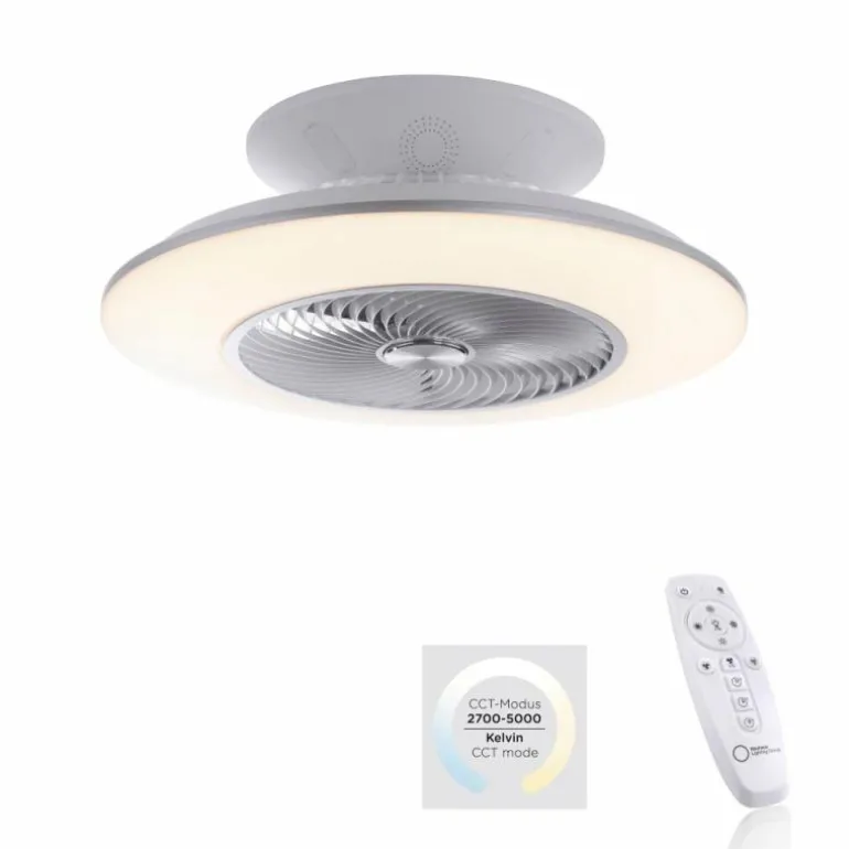 Plafonnier Leuchten-Direkt LEONARD LED, 1 lumière, Télécommandes