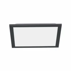 Plafonnier Leuchten-Direkt FLAT LED Noir, 1 lumière, Télécommandes