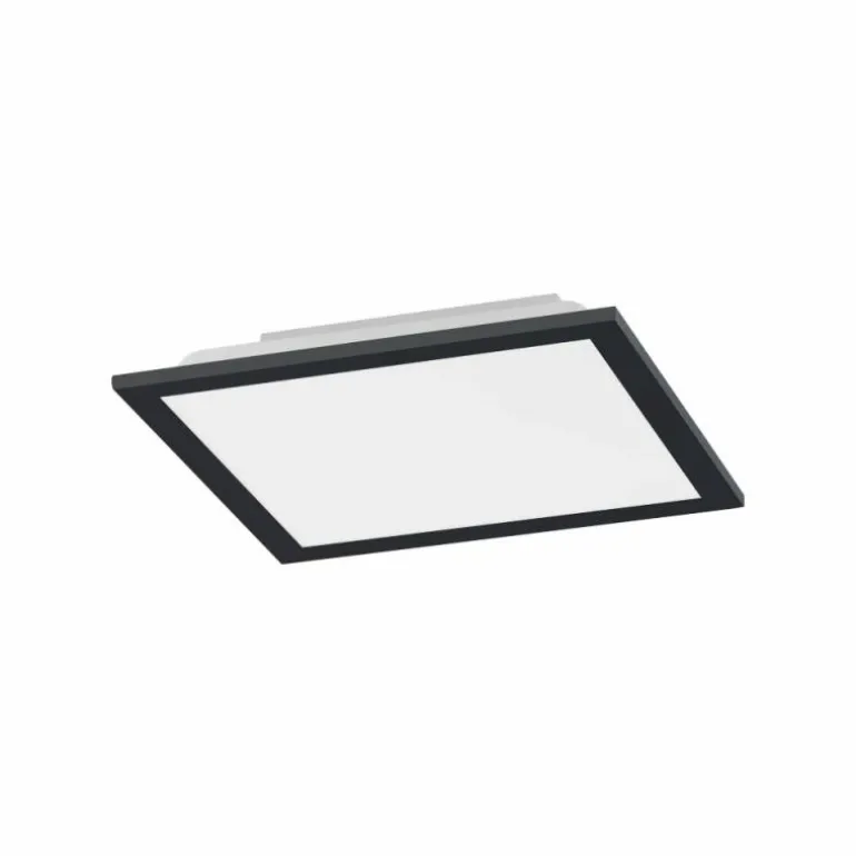 Plafonnier Leuchten-Direkt FLAT LED Noir, 1 lumière, Télécommandes