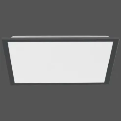 Plafonnier Leuchten-Direkt FLAT LED Noir, 1 lumière, Télécommandes