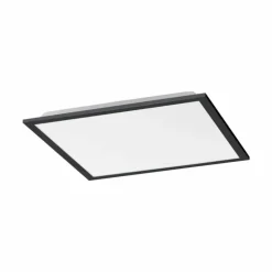 Plafonnier Leuchten-Direkt FLAT LED Noir, 1 lumière, Télécommandes