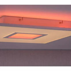 Plafonnier Leuchten-Direkt RECESS LED Blanc, 2 lumières, Télécommandes, Changeur de couleurs