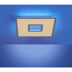 Plafonnier Leuchten-Direkt RECESS LED Blanc, 2 lumières, Télécommandes, Changeur de couleurs