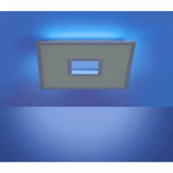 Plafonnier Leuchten-Direkt RECESS LED Blanc, 2 lumières, Télécommandes, Changeur de couleurs