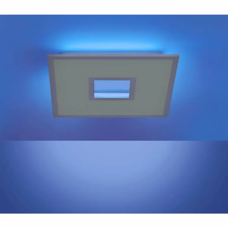 Plafonnier Leuchten-Direkt RECESS LED Blanc, 2 lumières, Télécommandes, Changeur de couleurs