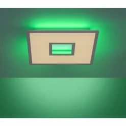 Plafonnier Leuchten-Direkt RECESS LED Blanc, 2 lumières, Télécommandes, Changeur de couleurs
