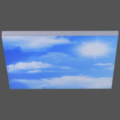 Plafonnier Leuchten-Direkt CLOUD LED Blanc, 1 lumière, Télécommandes