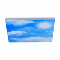 Plafonnier Leuchten-Direkt CLOUD LED Blanc, 1 lumière, Télécommandes