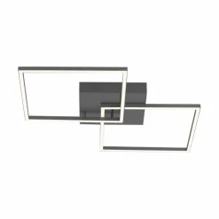 Plafonnier Leuchten-Direkt IVEN LED Noir, 2 lumières, Télécommandes