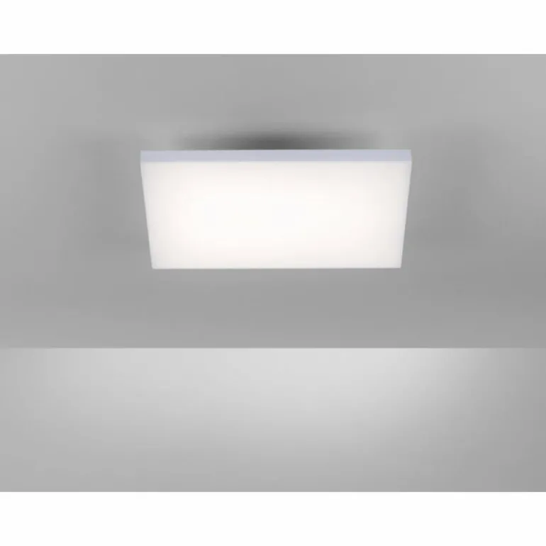 Plafonnier Leuchten-Direkt CANVAS LED Blanc, 1 lumière, Télécommandes