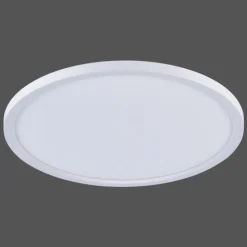 Plafonnier Leuchten-Direkt FLAT LED Blanc, 1 lumière, Télécommandes