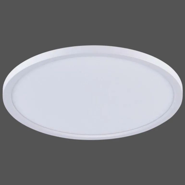 Plafonnier Leuchten-Direkt FLAT LED Blanc, 1 lumière, Télécommandes