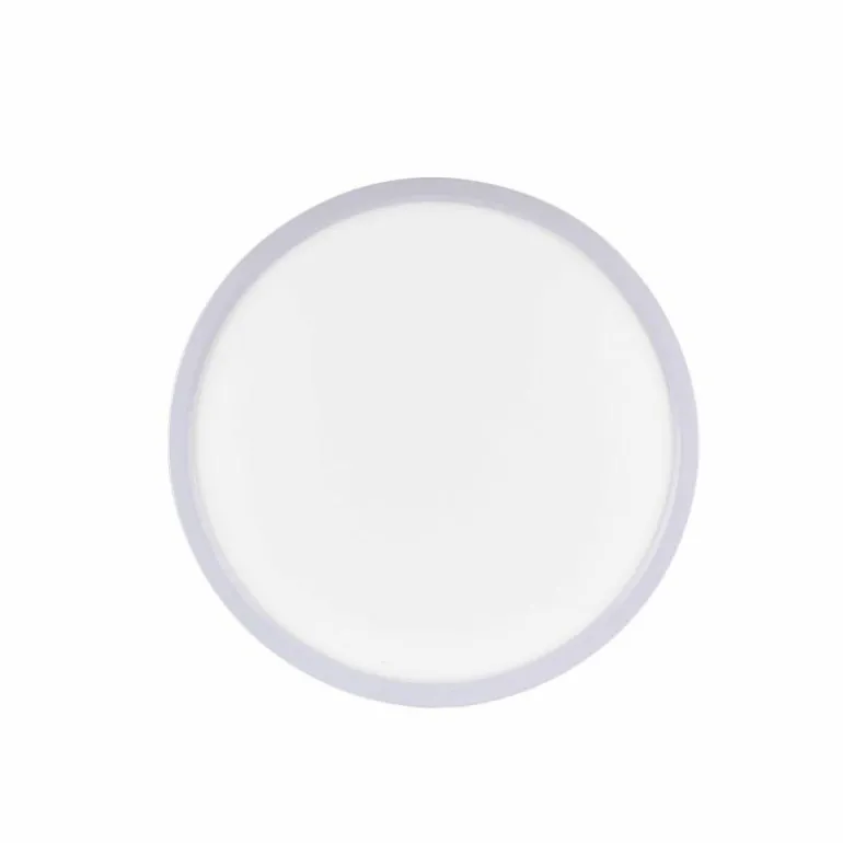 Plafonnier Leuchten-Direkt FLAT LED Blanc, 1 lumière, Télécommandes