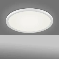 Plafonnier Leuchten-Direkt FLAT LED Blanc, 1 lumière, Télécommandes