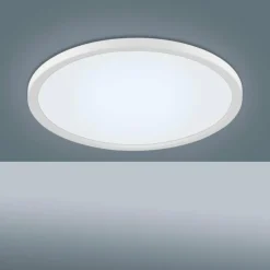 Plafonnier Leuchten-Direkt FLAT LED Blanc, 1 lumière, Télécommandes